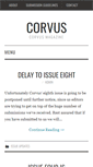 Mobile Screenshot of corvusmagazine.com