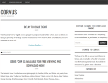 Tablet Screenshot of corvusmagazine.com